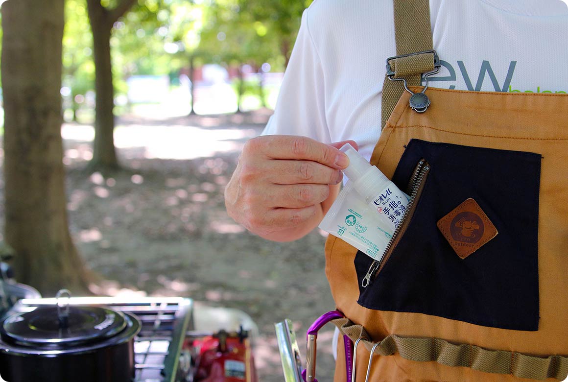 ウエットティッシュや除菌スプレー