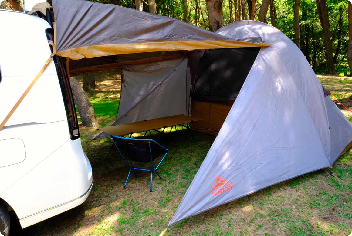 クルマとの接続方法・ウェビング固定