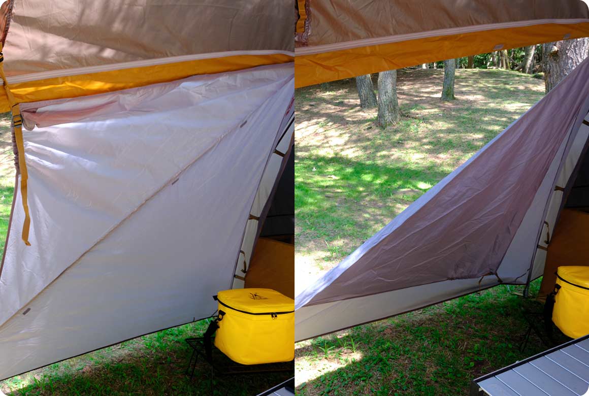 サイドのパネルを調整