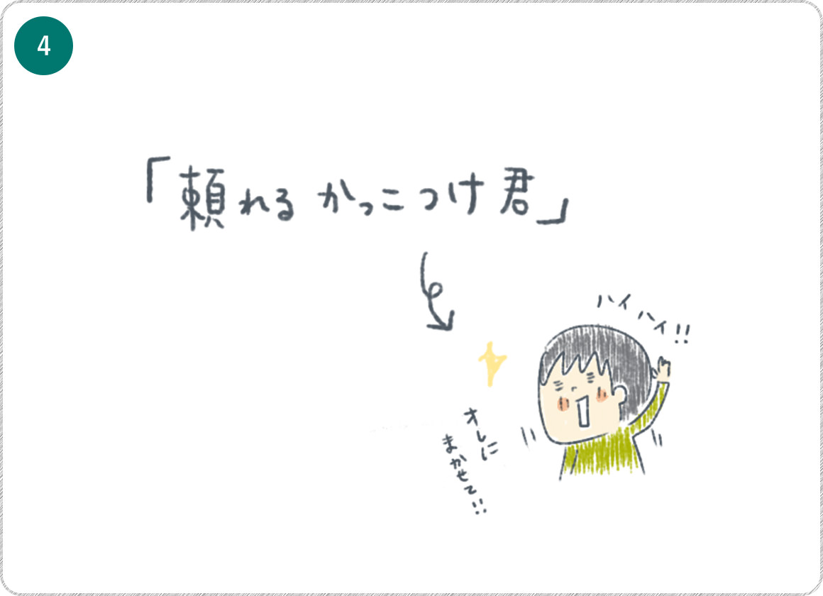 ④たよれるかっこつけ君