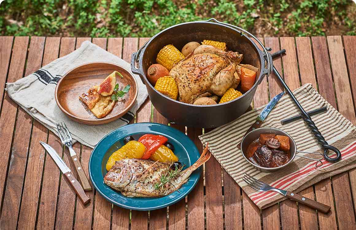 ダッチオーブン料理を楽しみたい！