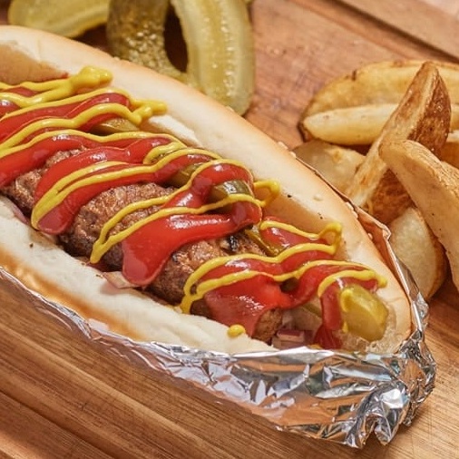 粗挽きハンバーグドッグ