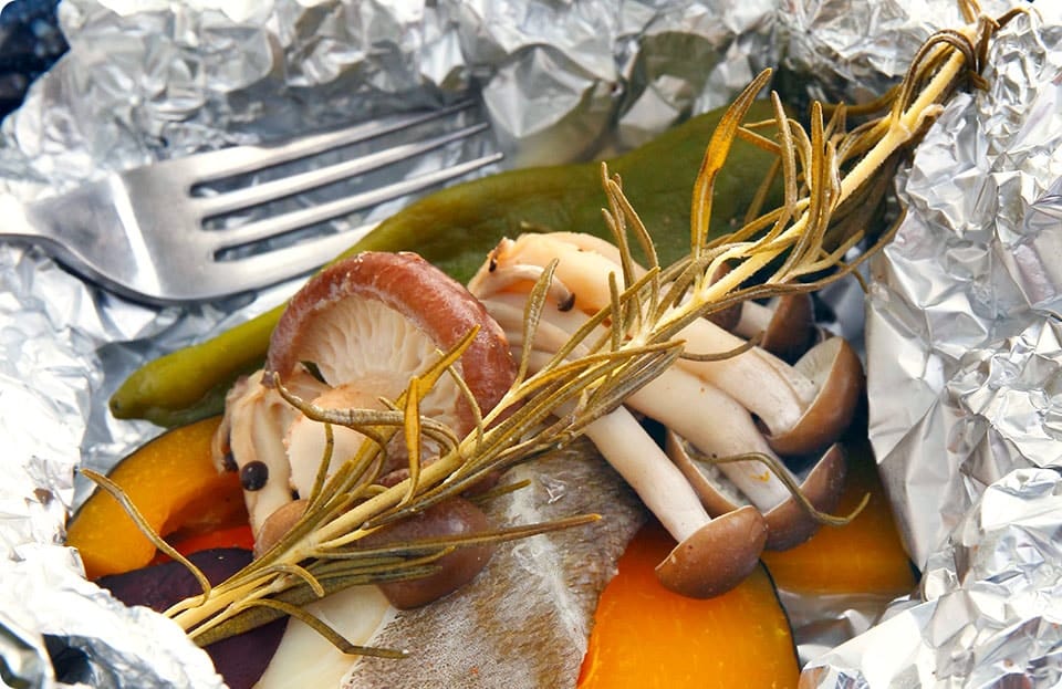 白身魚と野菜の白ワイン蒸し