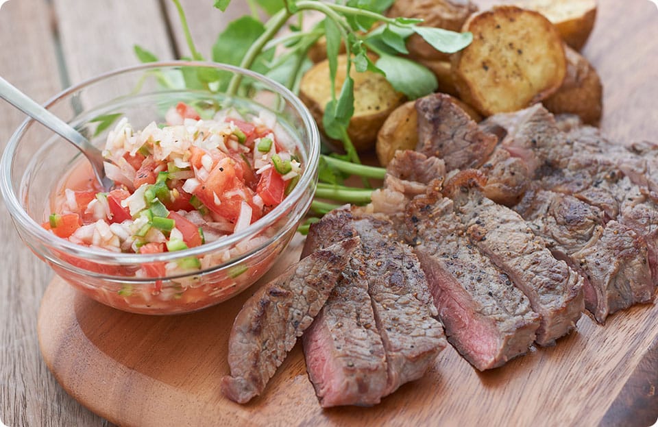 ビーフステーキサルサソース