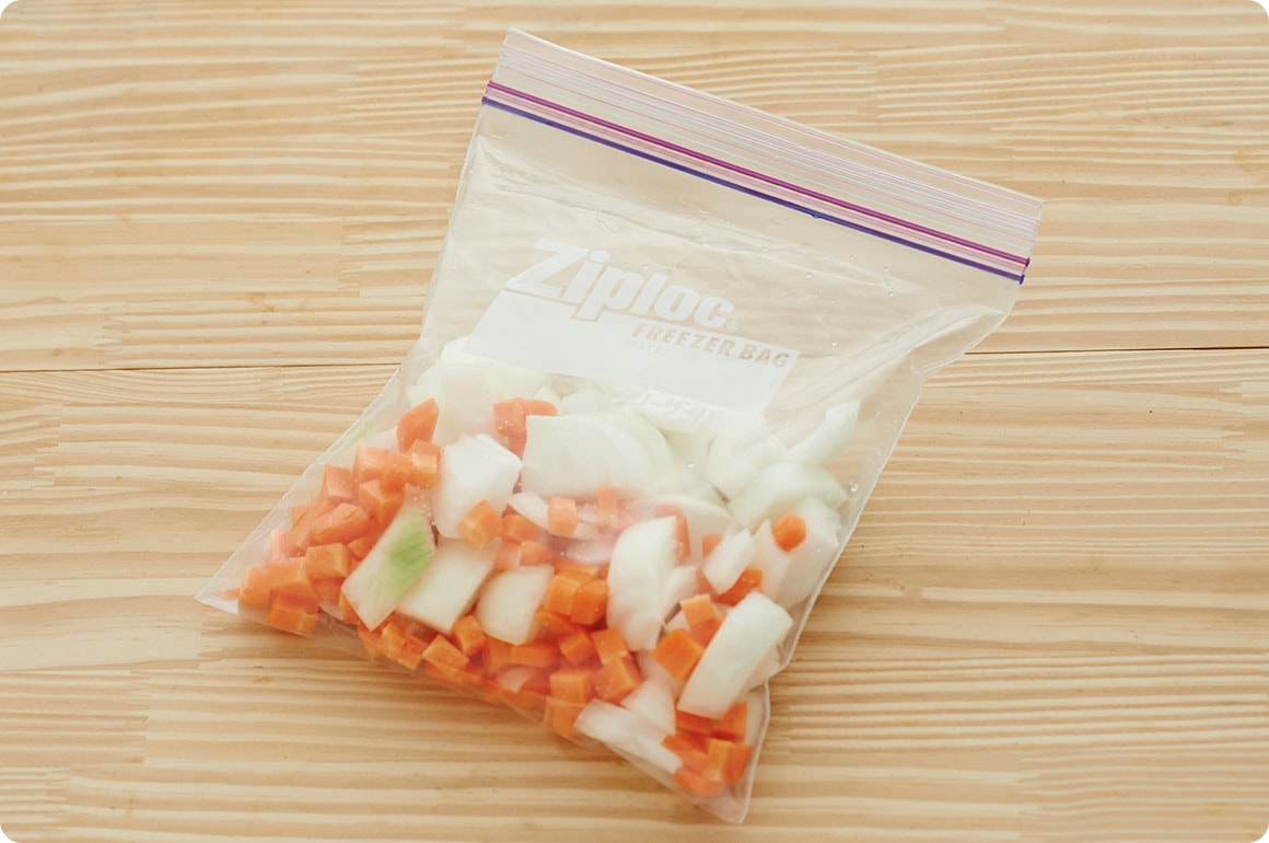 野菜は事前に切っておくと 当日便利
