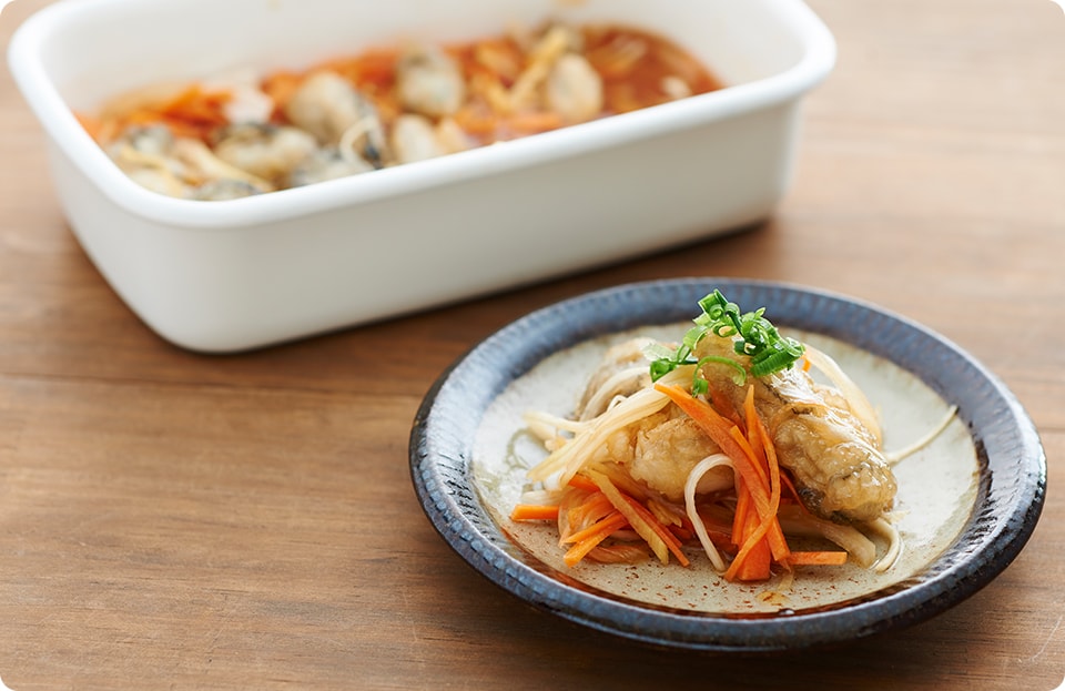 牡蠣の南蛮漬け