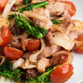 ナラスモークベーコンのアンチョビ風