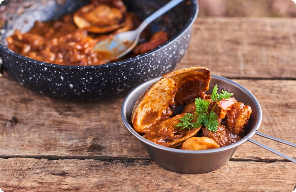 シーフードのスパイスカレー