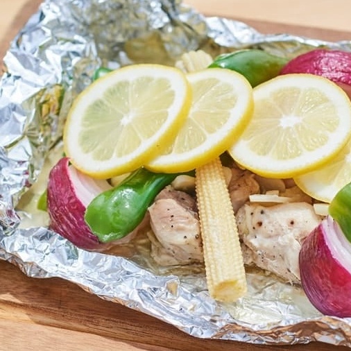 鶏肉のレモンホイル焼き