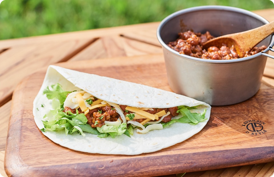 ミートソースで簡単チリコンカン