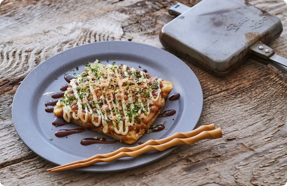 ホットサンドメーカーdeお好み焼き