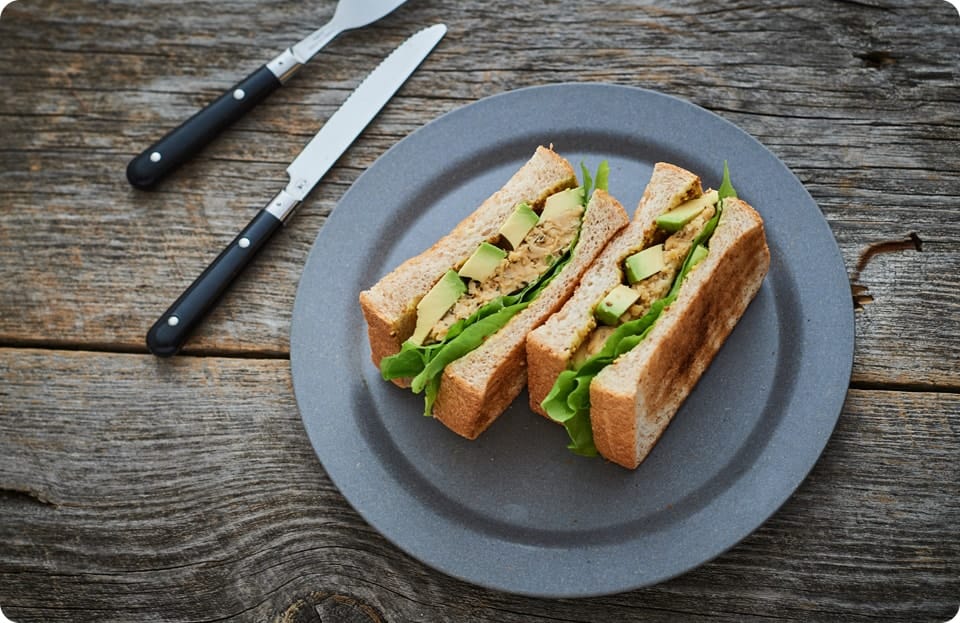 ひよこ豆のサンドイッチ