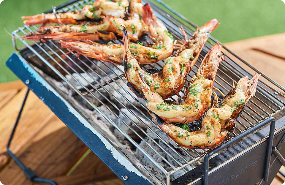 エビの豪快マヨネーズ焼き