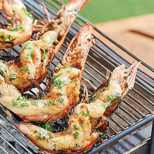 エビの豪快マヨネーズ焼き