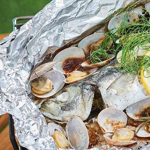 アジのハーブホイル焼き