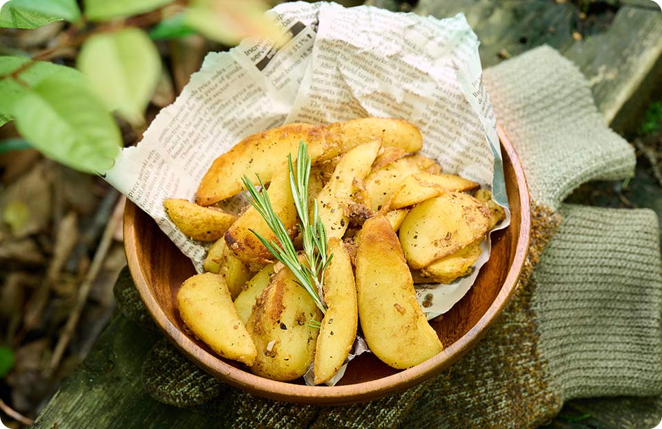 冷凍ポテトでつくるアンチョビポテト