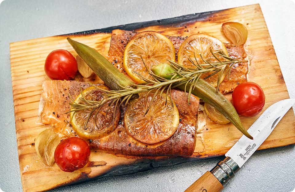 ウッドプランクサーモン