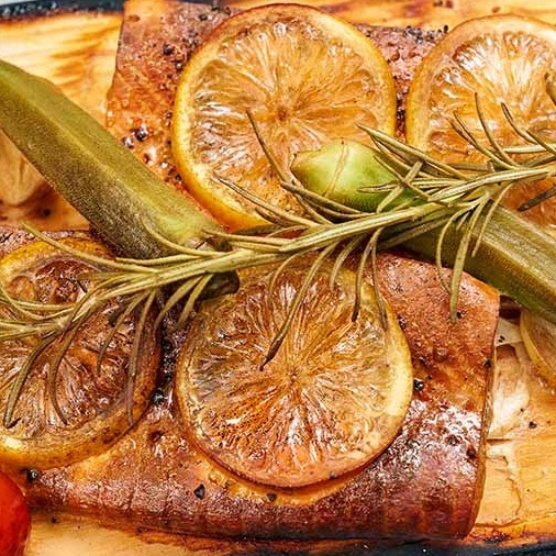 ウッドプランクサーモン