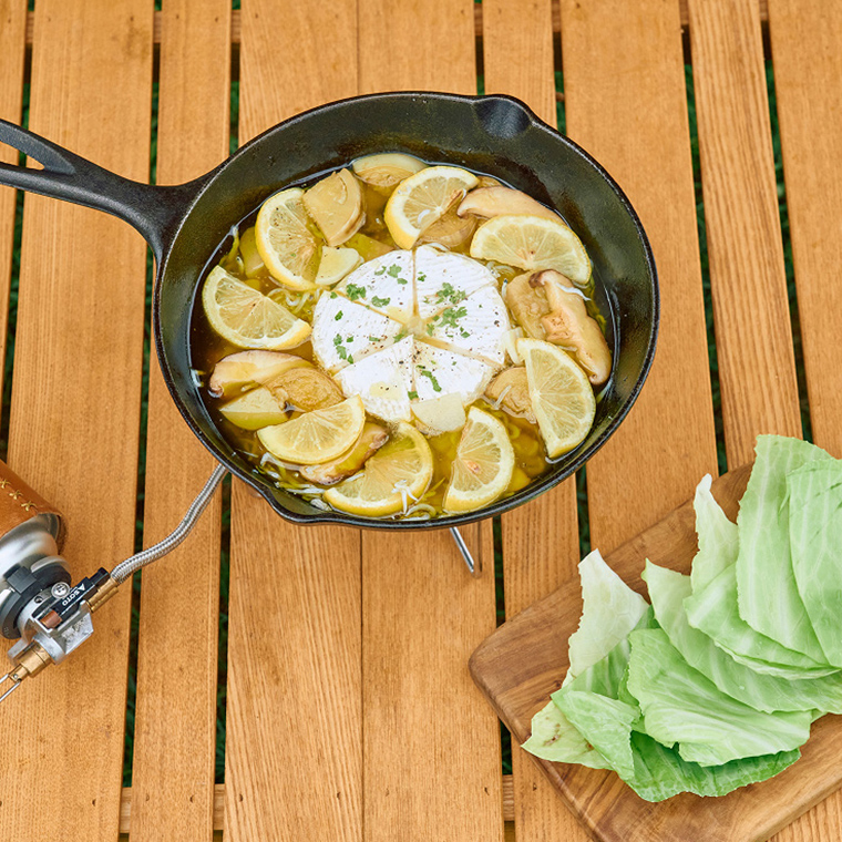 キャベツで食べるしゃぶしゃぶアヒージョ