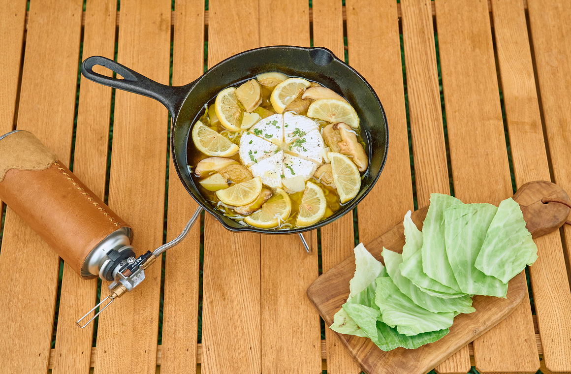 キャベツで食べるしゃぶしゃぶアヒージョ