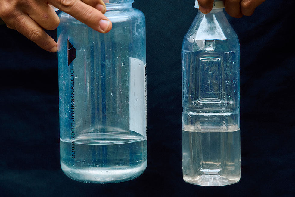 浄水した水の画像