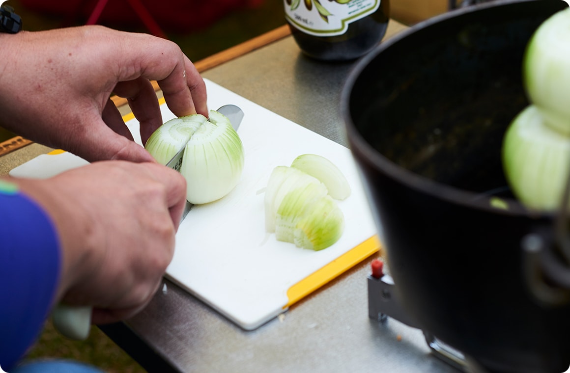 そして、朝。SAMさんがごはんをつくってくれていました。