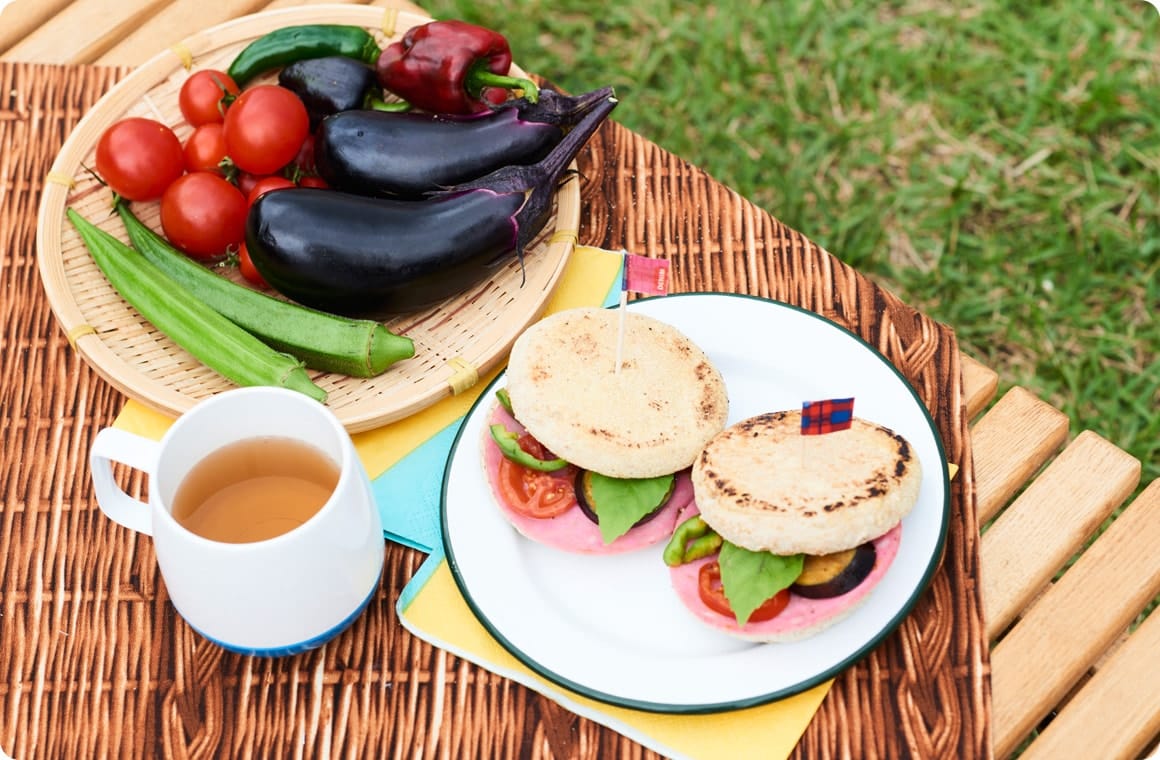 野菜と料理の画像