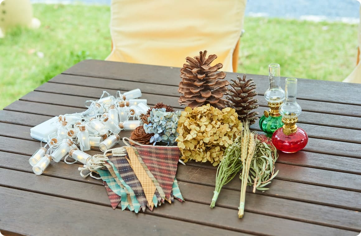 サイトをコーディネイトするための雑貨の画像