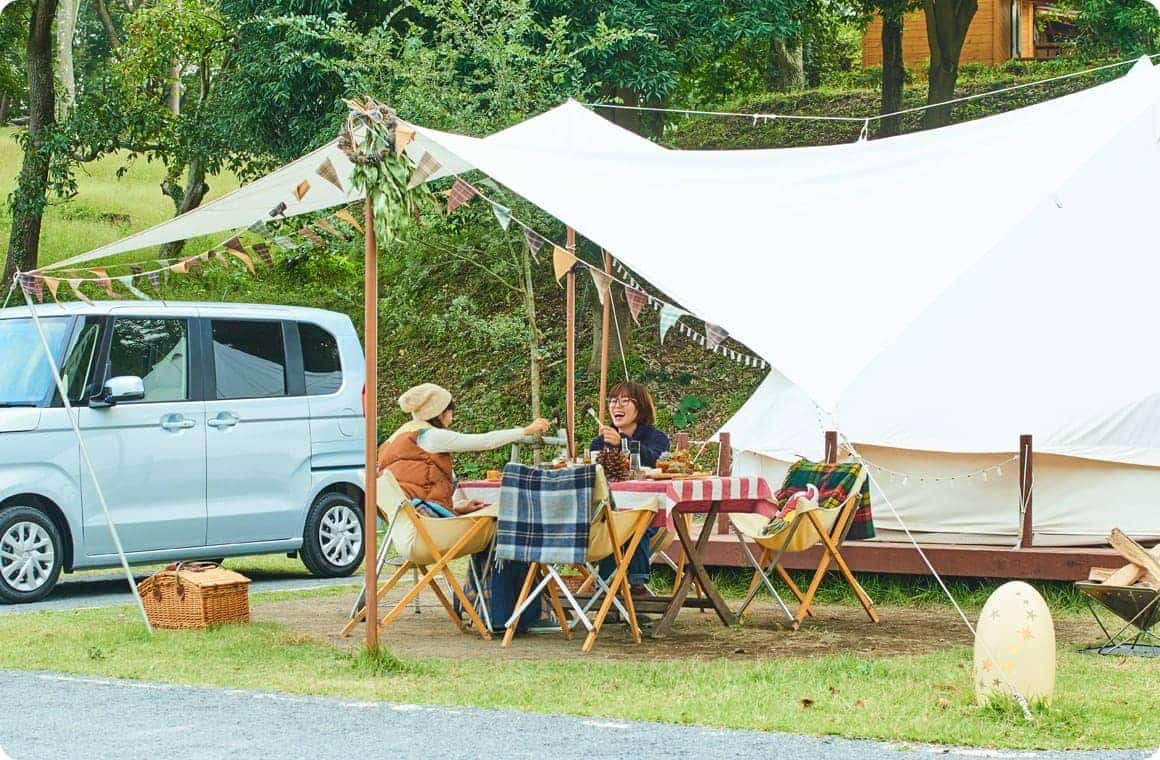 完成したグランピングの画像