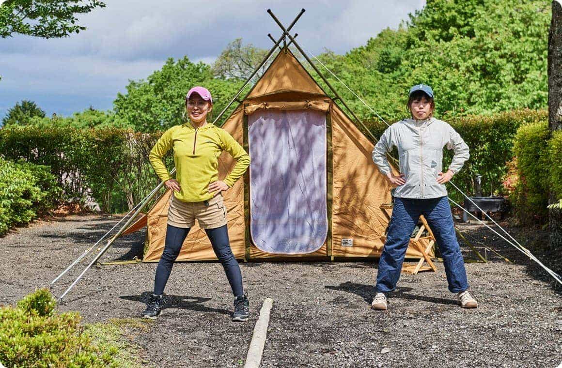 ヨガの呼吸をする画像