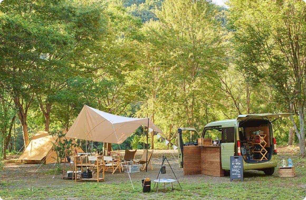 キャンプサイト全体の画像