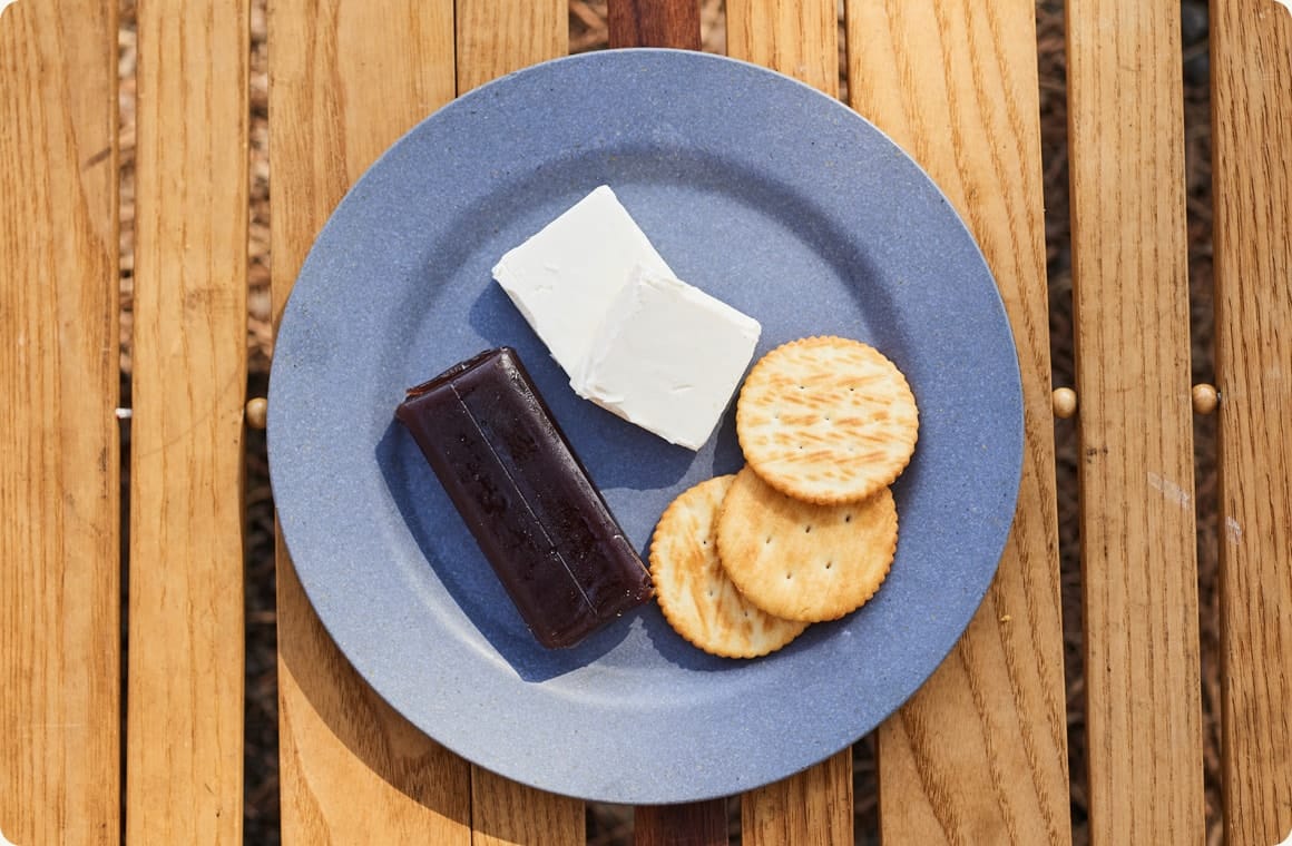 あんこチーズのクラッカーサンドの材料の画像