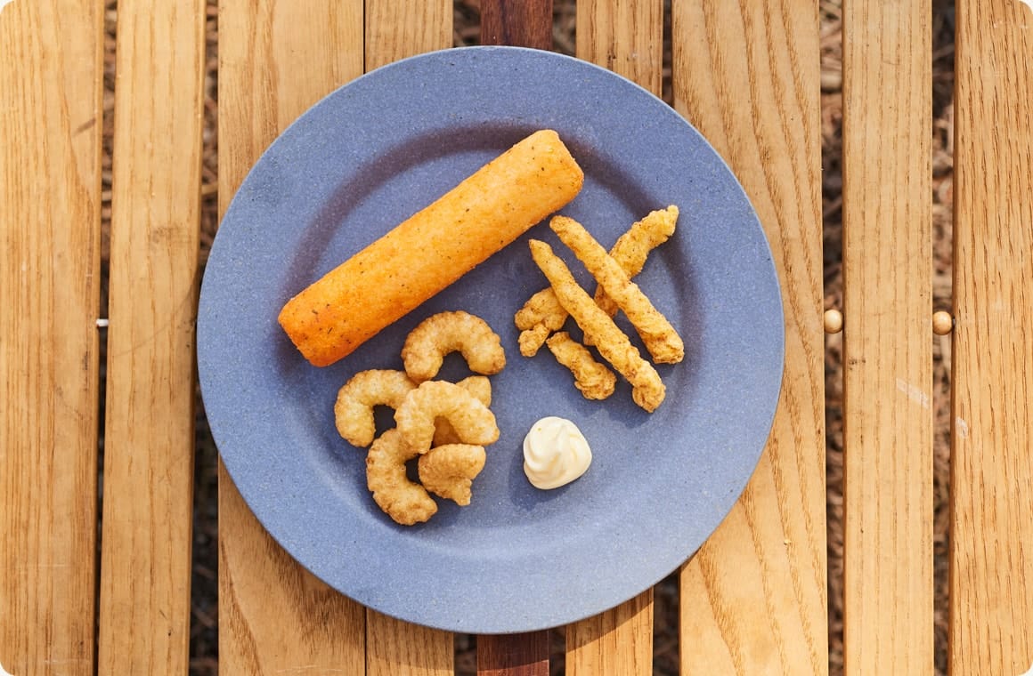 焼きスナック菓子の材料の画像