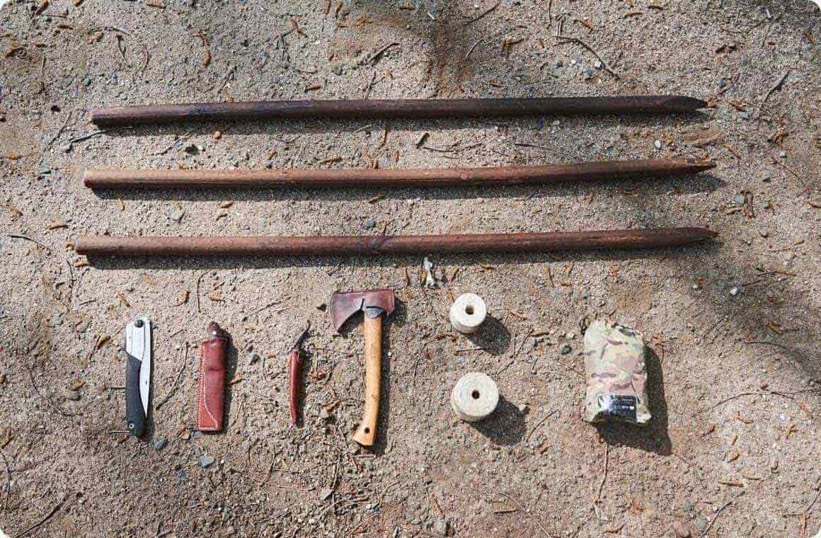 使用する材料と道具の画像