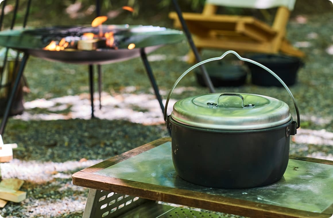 米を蒸らす画像