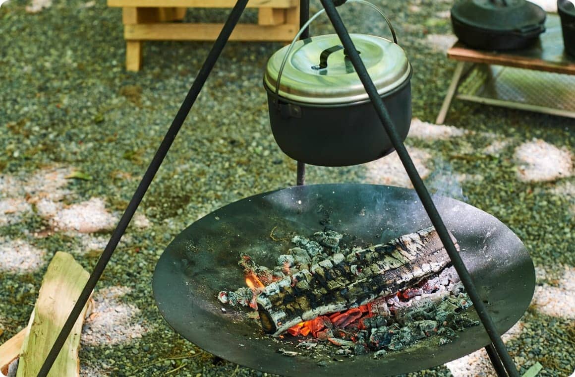 米を蒸らす画像