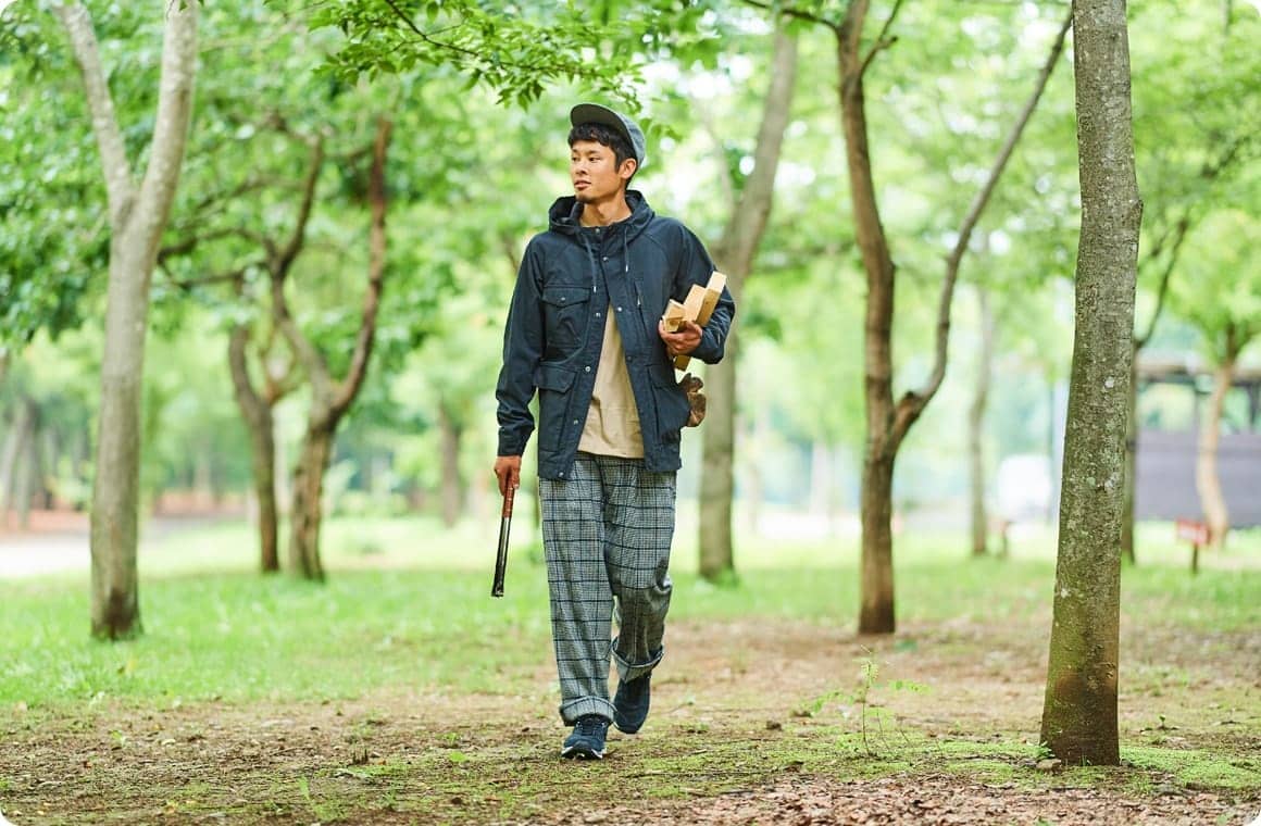 男性のコーディネートの例