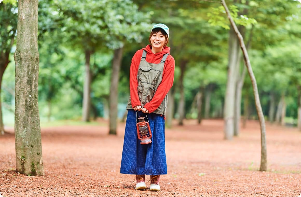 女性のコーディネートの例