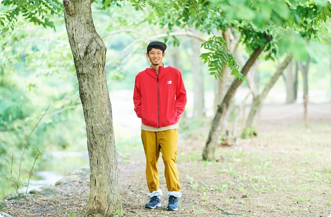 男性のコーディネートの例