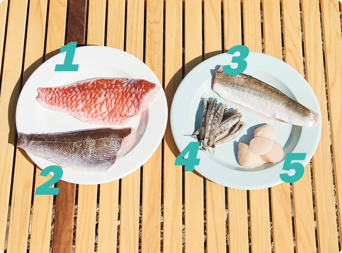 準備した白身魚の画像