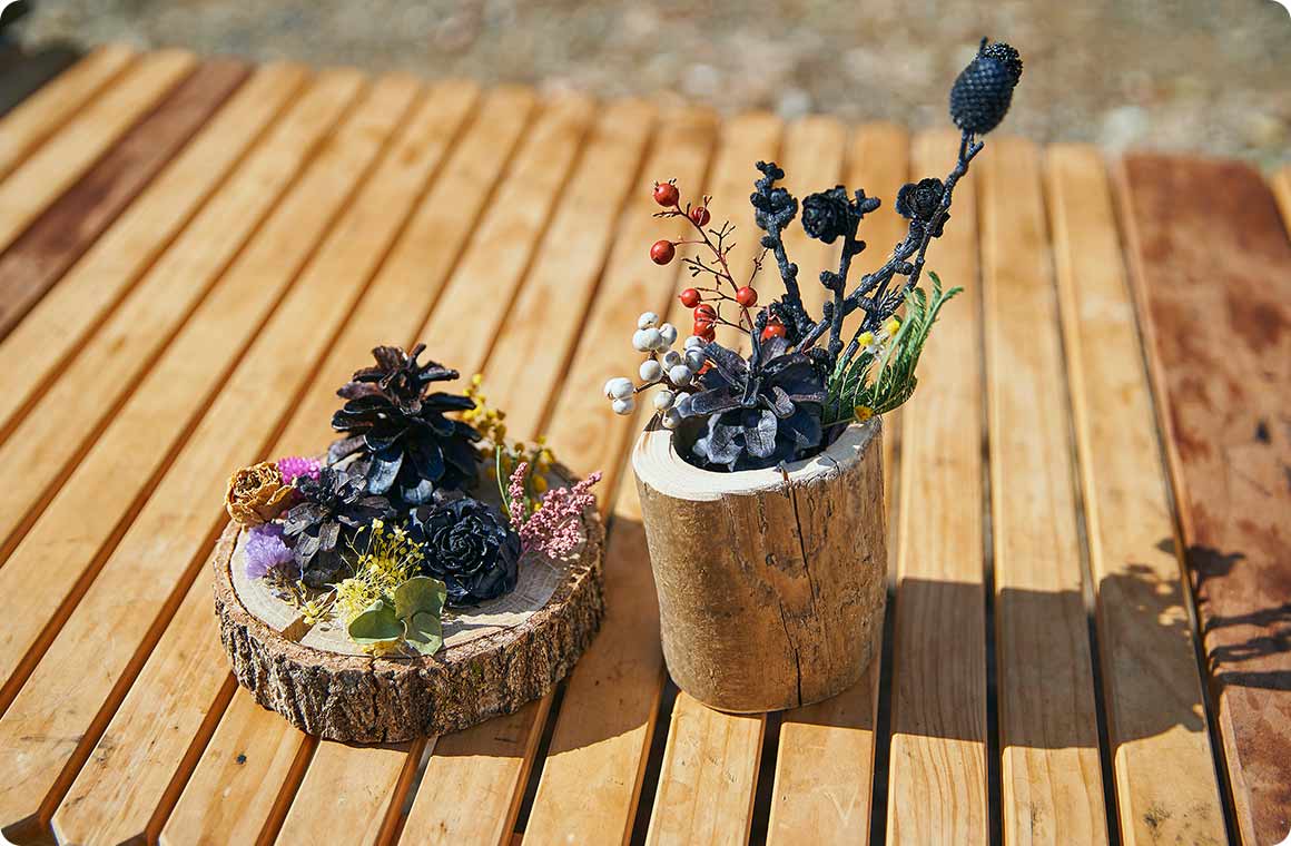 完成した飾り炭