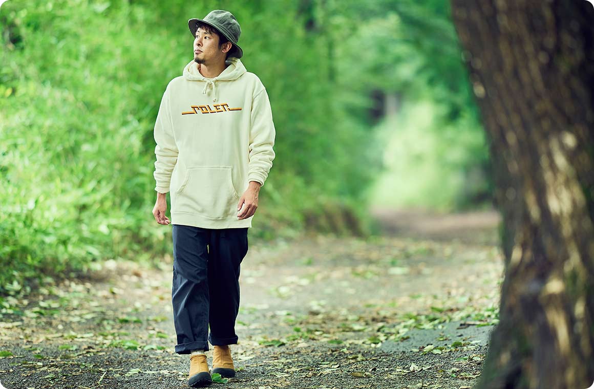 男性のコーディネートの例