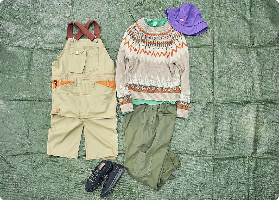 使用した主なアイテムの画像