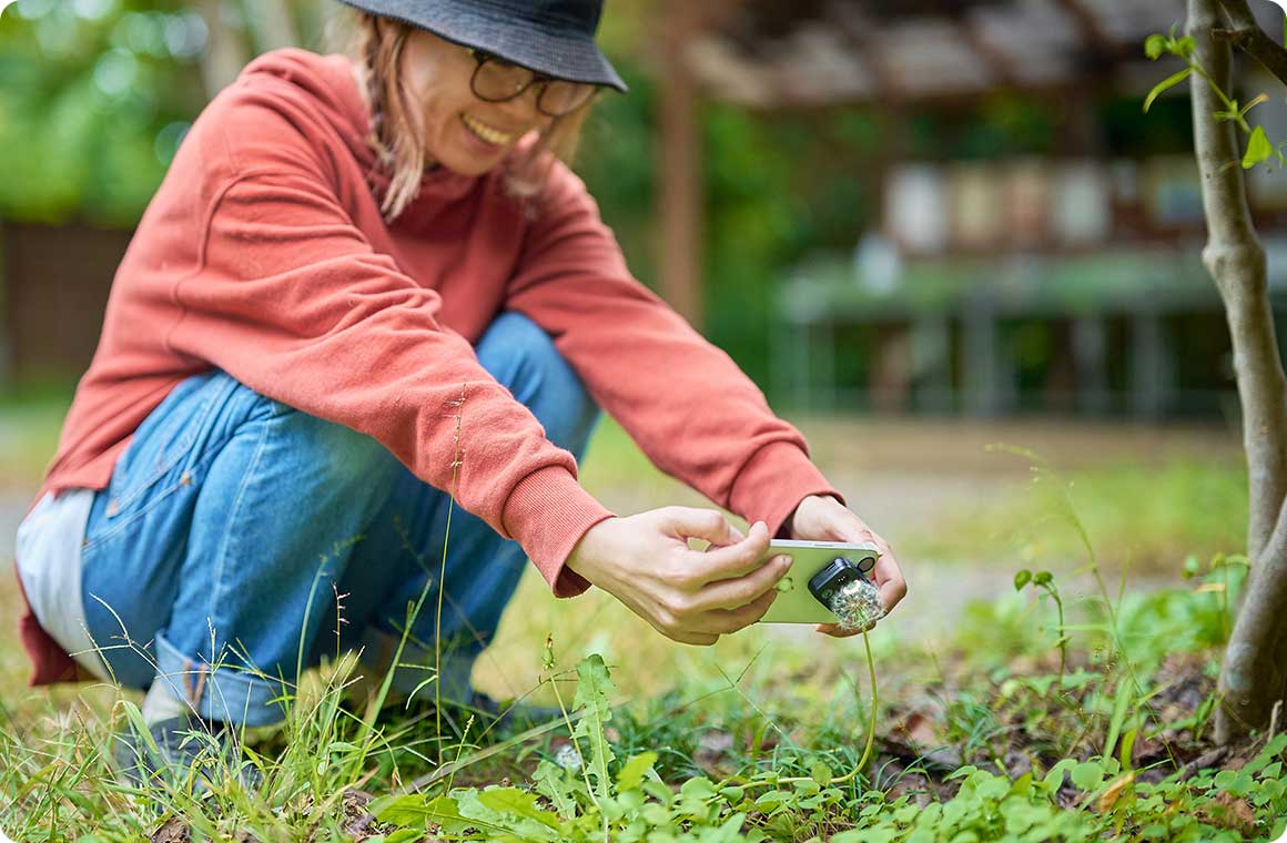 マイクロスコープで撮ってみると