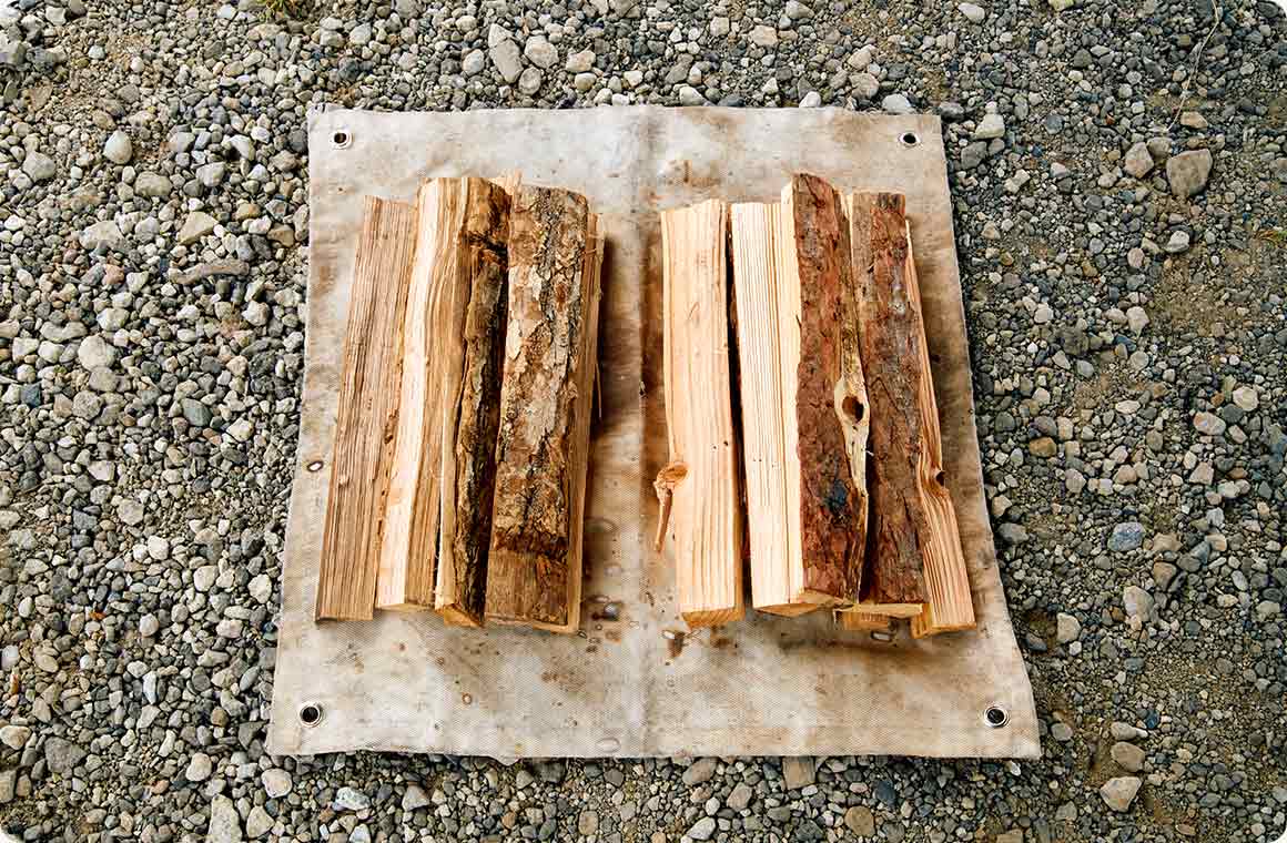 薪1本の大きさを揃える