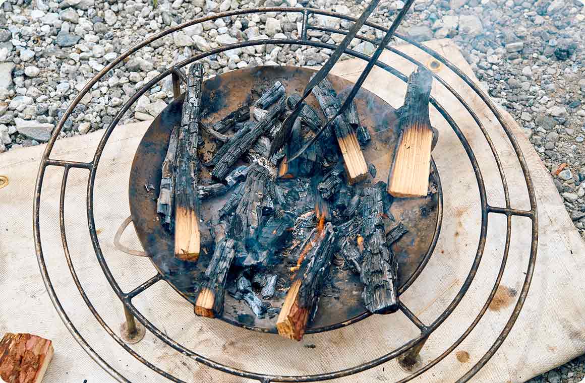 薪を散らして火力を下げる