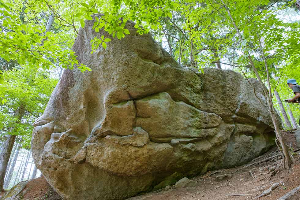 挑戦するのは「ガリガリ岩」の7級の課題