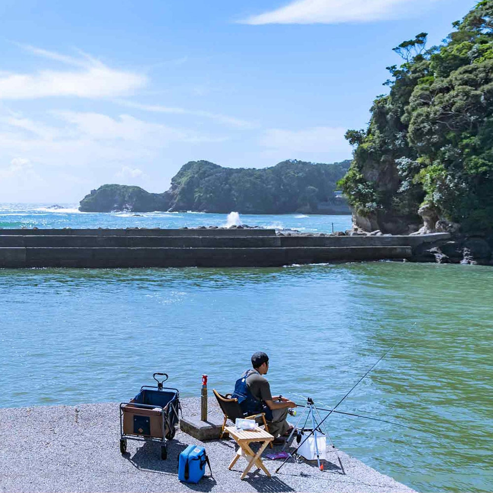 ソロキャンプ×堤防釣り