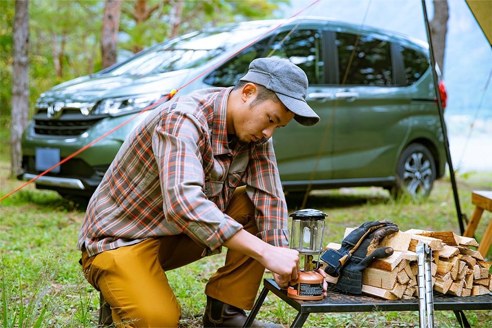 ランタンを調整する