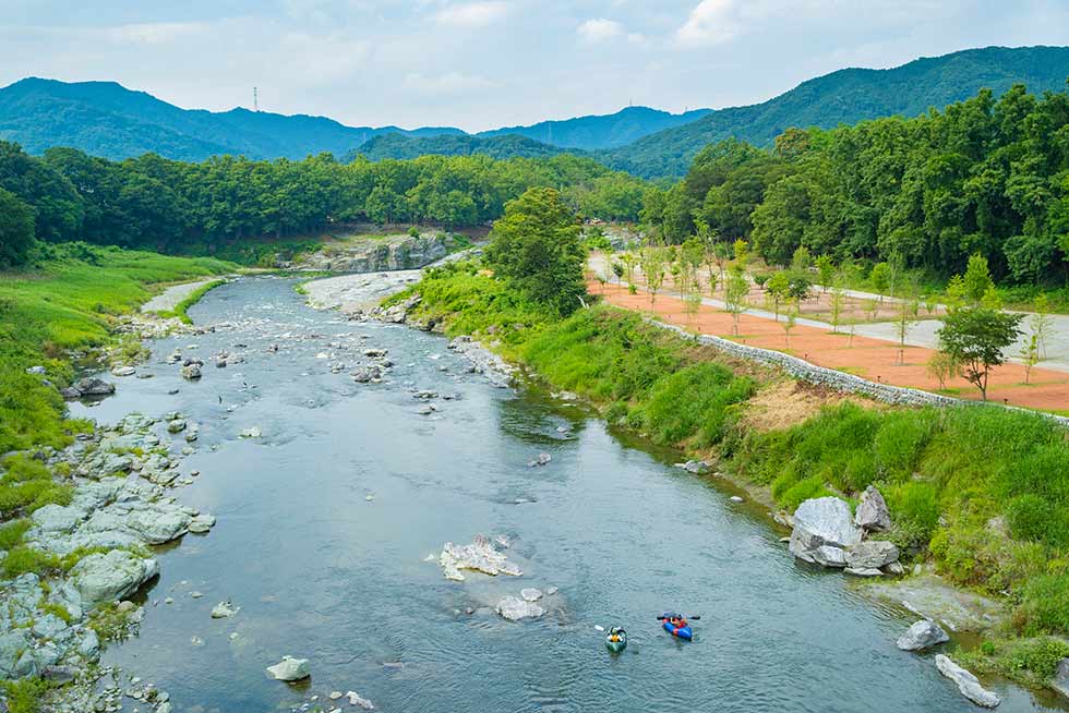 荒川上流部（埼玉県長瀞町）